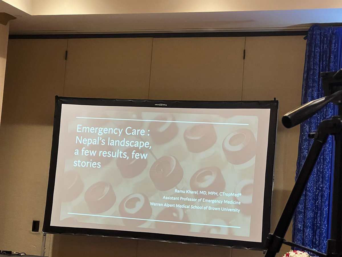 Ramu Kharel, MD, MPH (@namaste_doc) on Twitter photo Good to talk on various topics on emergency care in Nepal at the <a href="/anmf_US/">ANMF</a> conference. Discussions included emergency care framework (<a href="/WHO/">World Health Organization (WHO)</a>), to Nepal poison center (<a href="/pic_nepal/">Poison Center Collaborative PCC - Nepal</a>) to rural trauma care (<a href="/Nyaya_Health/">Nyaya Health Nepal</a>) to police cpr/BLS program (<a href="/hapsa4all/">HAPSA Nepal</a> ). <a href="/Brown_Emergency/">Brown Emergency Medicine</a> #nepal Good to talk on various topics on emergency care in Nepal at the <a href="/anmf_US/">ANMF</a> conference. Discussions included emergency care framework (<a href="/WHO/">World Health Organization (WHO)</a>), to Nepal poison center (<a href="/pic_nepal/">Poison Center Collaborative PCC - Nepal</a>) to rural trauma care (<a href="/Nyaya_Health/">Nyaya Health Nepal</a>) to police cpr/BLS program (<a href="/hapsa4all/">HAPSA Nepal</a> ). <a href="/Brown_Emergency/">Brown Emergency Medicine</a> #nepal