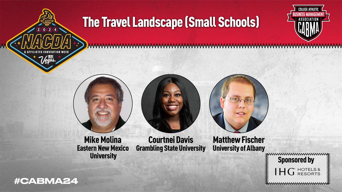 CABMA_Athletics's tweet photo. We 've got a great lineup of breakout sessions for you to choose from sponsored by @dashpayengage and @IHGhotels https://t.co/8XNCyh2Ahw