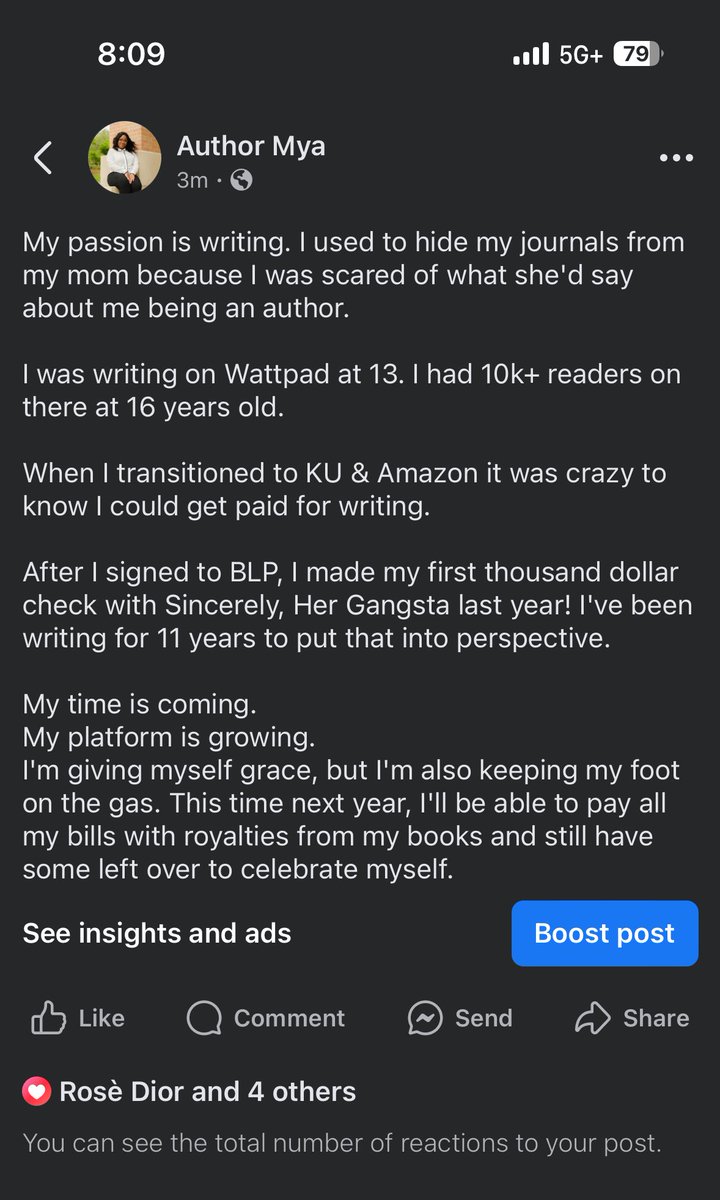 Some people get instant success, and for others its a long, tough journey. I'm still not where I need to be, but I'm not going to quit when I can feel my break through coming!