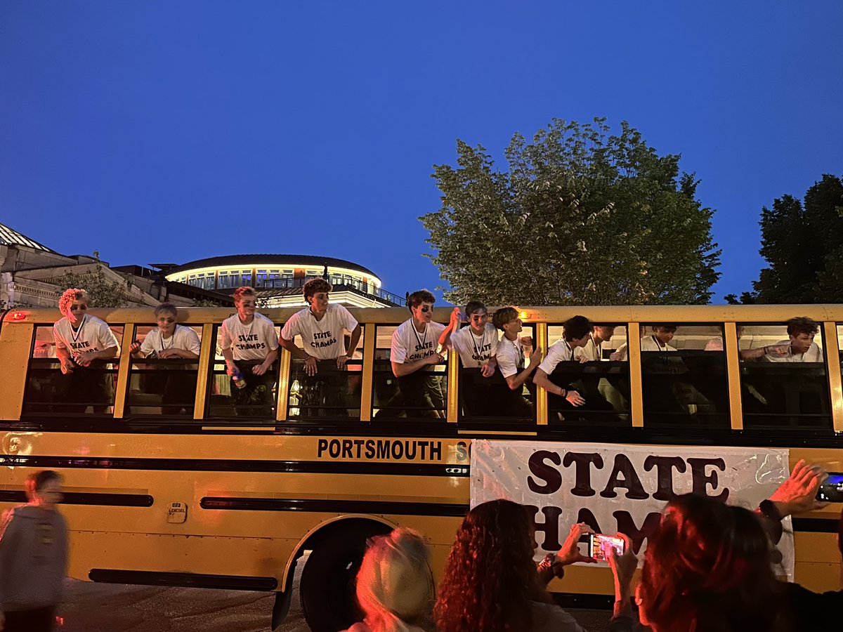Fun to watch a state championship celebration in Market Square tonight. Two lacrosse state championships this week!