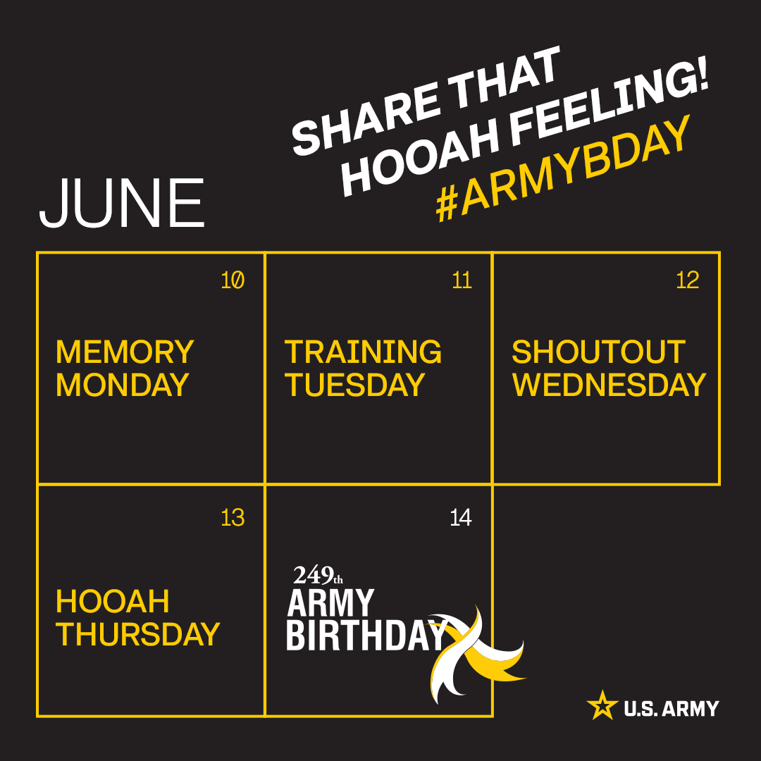 It's about that time! Next week is #ArmyBDay week! Every day we will be ...