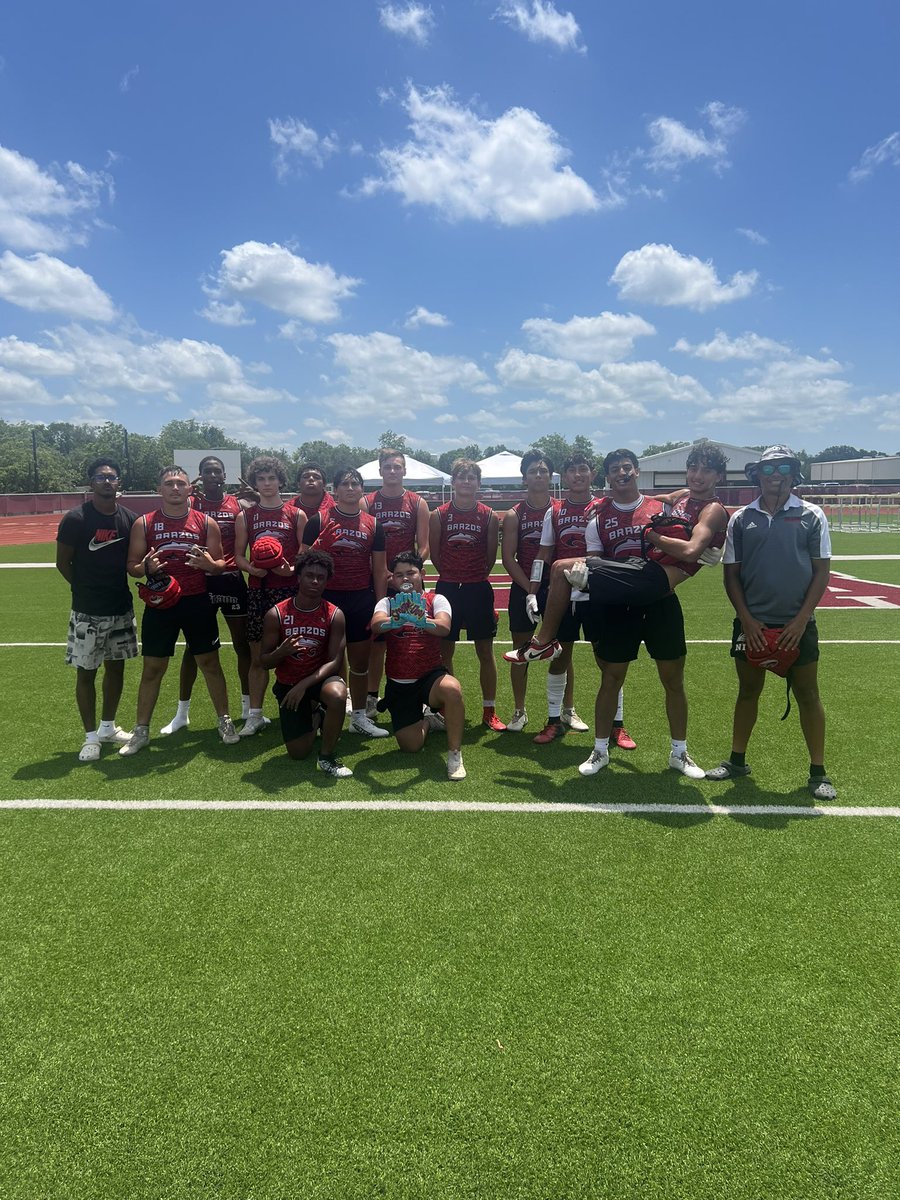 Alright Brazos Nation; let me announce…

For the 2nd time in School History and for the 1st time for Back to Back… your Brazos Cougars are State Bound for 7 on 7!!!

So proud of our Cougars &amp; Coaches!  Time to Represent!!! #fightforF.A.M.I.L.Y.