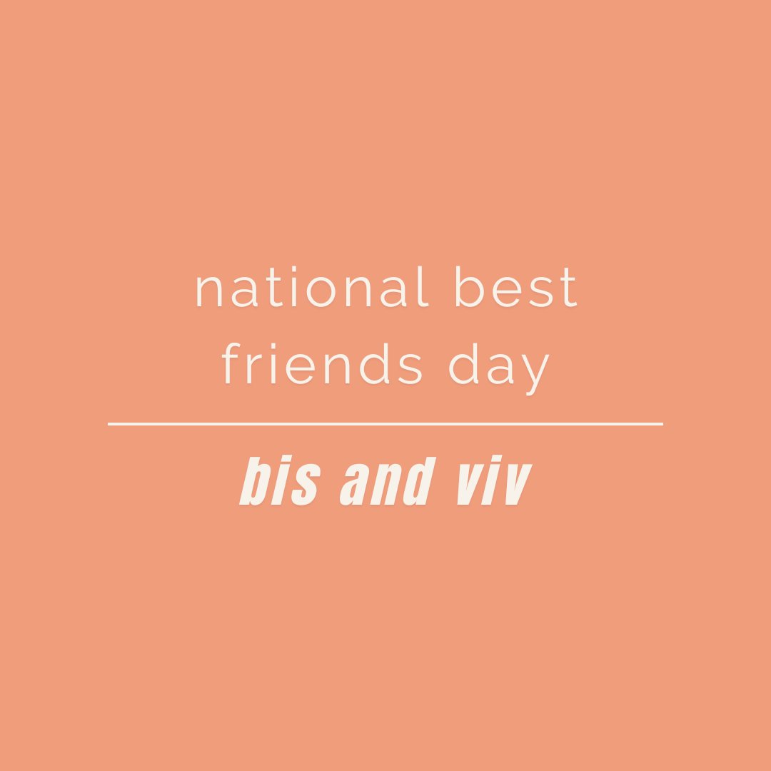 getbissyagency's tweet photo. Happy National Best Friends Day! 👯‍♀️👯‍♀️

Celebrate your bestie gals or guys that help you get through everyday! Our team is so grateful for our best friends! ✨

#NationalBestFriendsDay #BestFriends https://t.co/TrocSd2McG