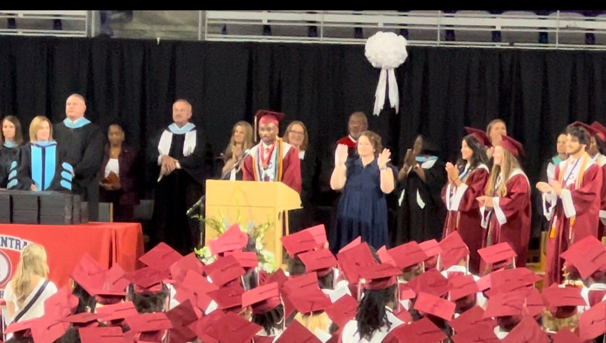 DarrylThomasJr2's tweet photo. Congratulations to my son, Darryl Thomas III @DarrylThomaslll for graduating from South Central High School, ranked number 4, on his way to @NCState for Engineering. He was able to open up his graduation today! https://t.co/IsThcxXYcW