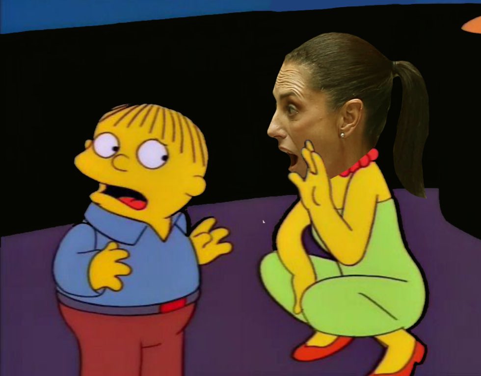 SoySimpsonito's tweet photo. ¡Auxilio! La doctora Sheinbaum me quiere quitar mi prepucio. https://t.co/jhD53fqzf3