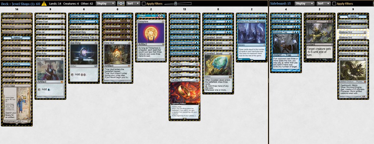 Back to back finals in my last 2 vintage challenges🏆! This time splitting with <a href="/J0SE_MTG/">José Luiz</a> . Deck still cracked, followed <a href="/Elfkid_Mtgo/">.</a> sb guide and tips.
