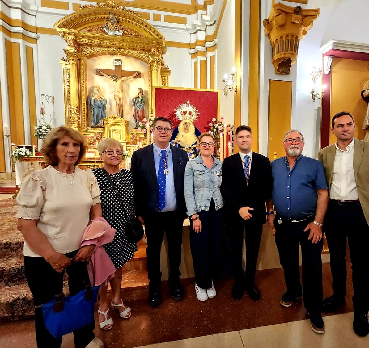 Acompañando a la <a href="/HdadPerdonMad/">El Perdón</a> en la Función Solemne en honor a María Santísima de la Misericordia con la que concluye el Triduo en su honor.