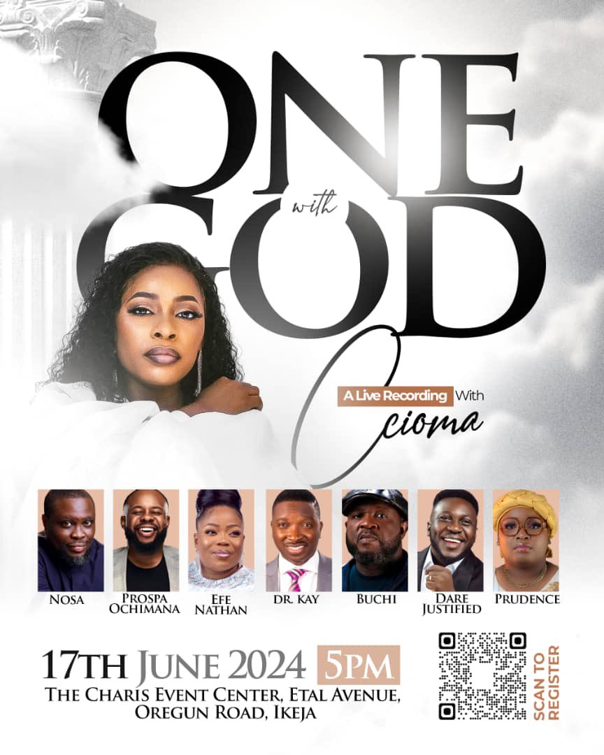 PRAISEWORLD_'s tweet photo. Have you attended a proper live recording concert this year? One with a line up of anointed minstrels as these? >>> 

Mark JUNE 17 on your calendars!!!
#OneWithGod by @Ccioma https://t.co/5F4YhCnVEK
