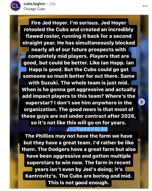 I could not have said it better myself...