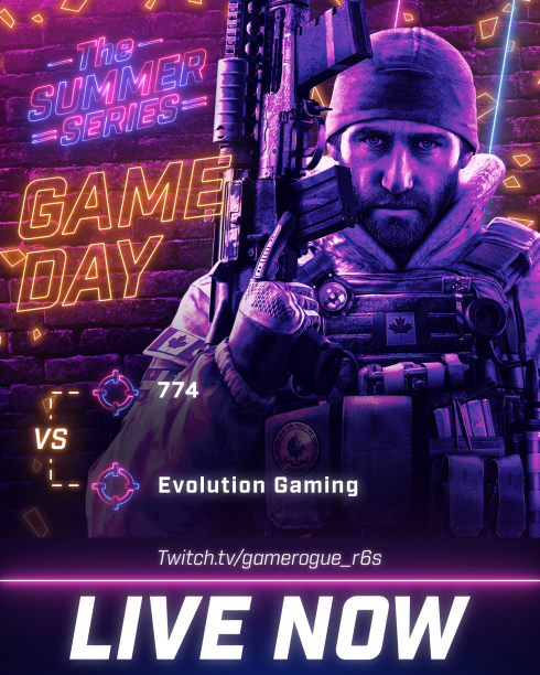 GameRogueR6's tweet photo. 🪖 774 Vs. Evolution Gaming
📺 LIVE NOW: https://t.co/LwECQQTB8t (POV: N/A)
#Game_Rogue #RainbowSixSiege #Espors https://t.co/XSLN6TtbFR