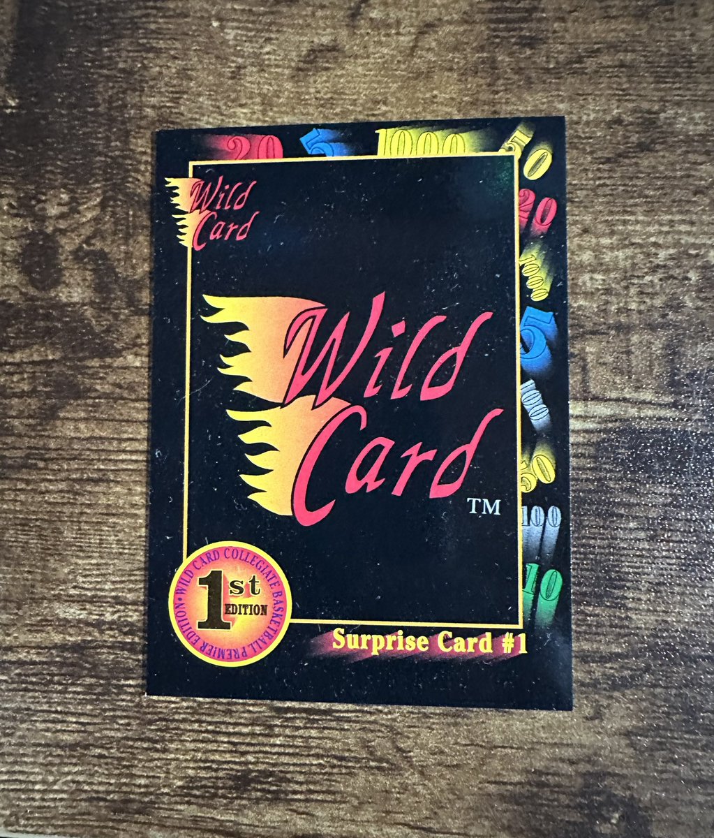 RyanLisk's tweet photo. @WildCardisBack I pulled a wildcard from this 1992 pack.  What are the chances I could redeem this surprise card for a surprise? Thanks. https://t.co/xn8NL7eEWU