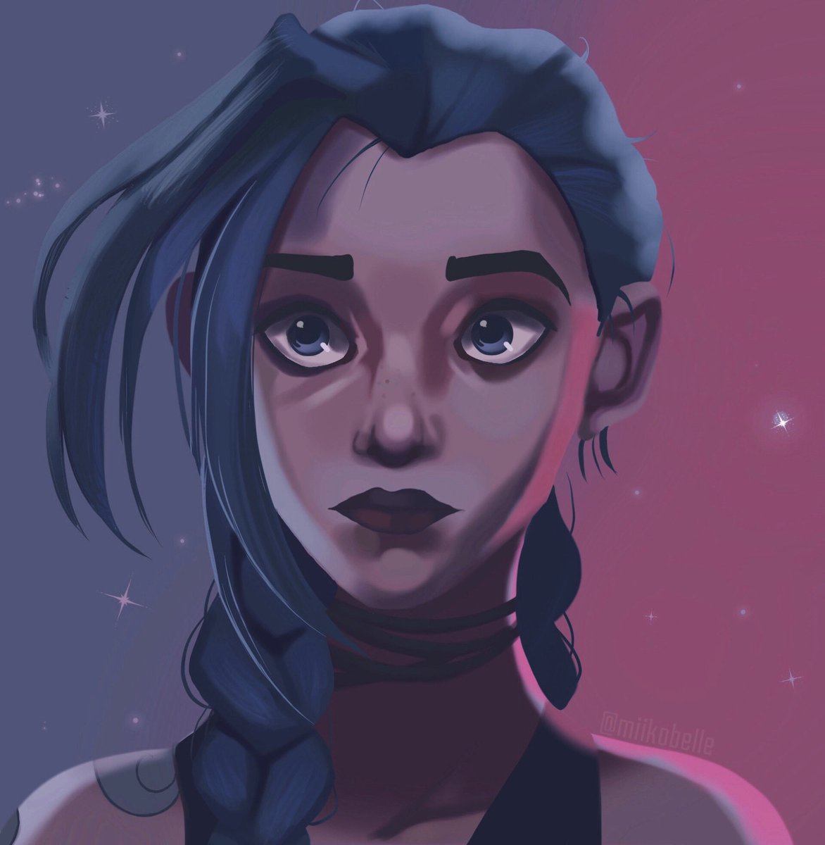 miikobelle's tweet photo. Jinx was here 💣 🩷💙

really quick drawing in celebration for Arcane Season 2! 

@arcaneshow 

#jinx #jinxfanart #arcane #arcanefanart #leagueoflegends #LeagueOfLegendsArt #leagueoflegendsfanart #smallartist #artmoots #digitalart #digitalpainting #videogameart #art https://t.co/T6thd0AB2z
