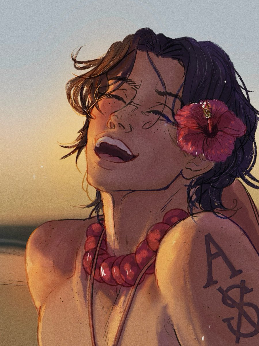 hibiscuses are sO hard to draw. but for you, Ace...