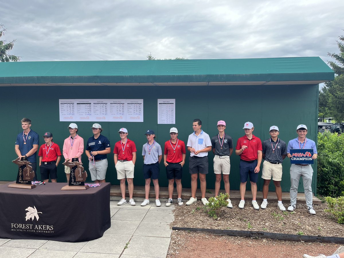 unity_golf's tweet photo. Great weekend for Colin shooting a 74-75 = 149 to break (his own) school record for best score at the MHSAA State Tournament.

Colin stayed patient through a slow start both days and gutted it out for a top-10 finish

Well Done! 👏 https://t.co/wzAzqswZ5u
