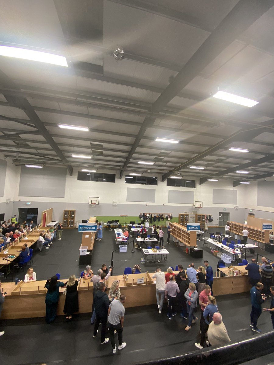 Looking like a count will commence here in Longford shortly. #LE24 #Longford