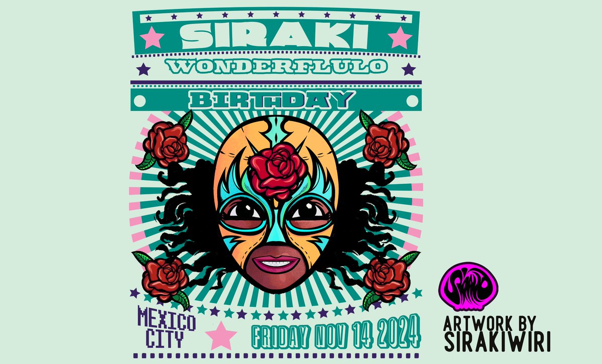 Poster luchadores cumpleañero