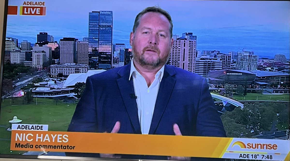 Media_Stable's tweet photo. Lots of fun on Weekend Sunrise this morning. 

Ping @Nic_Hayes @Media_Stable @BlakeJohnson @ExpertRegistry https://t.co/s6uKjQuYn8