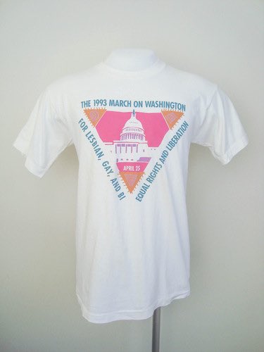 EGonzaba's tweet photo. I’ve archived so many of these incredible t-shirts on @WearingGayHist (https://t.co/GQc5qfHHkc). 
Happy Pride, @wmata! 🏳️‍🌈 https://t.co/GCQSfUEkMZ