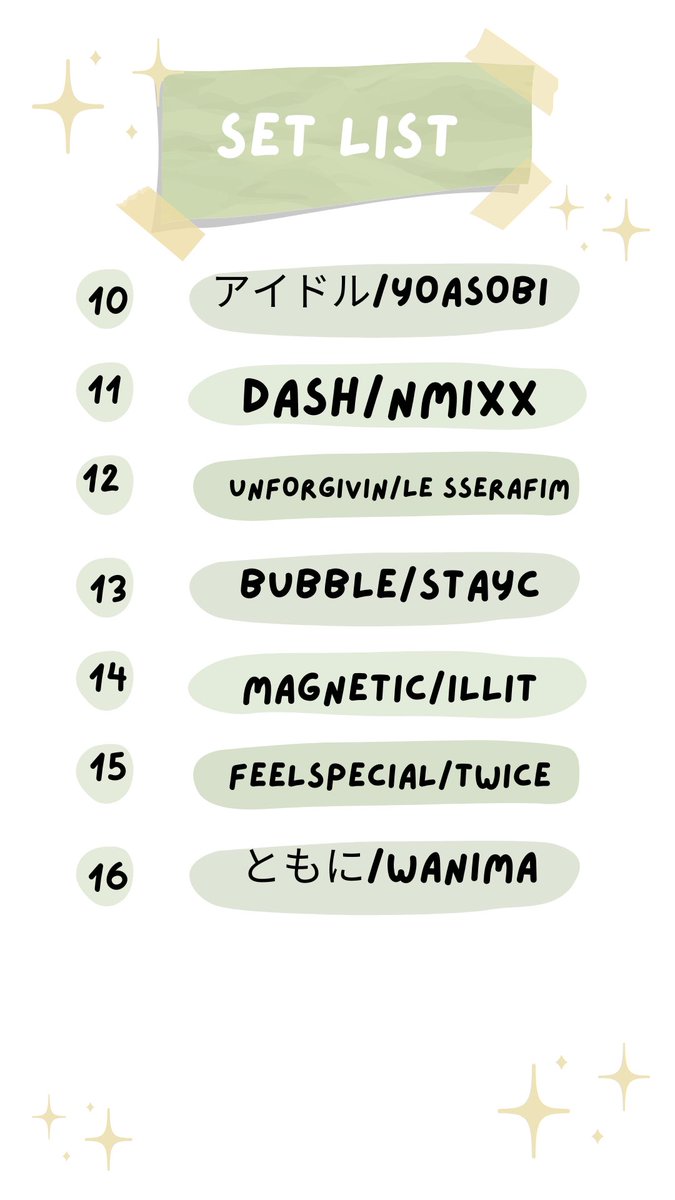 we_love82's tweet photo. 今日のあじさい祭のセットリストです！
たくさんの曲を披露するので一緒に盛り上がってください！！😆 https://t.co/L6oc0BVtiS