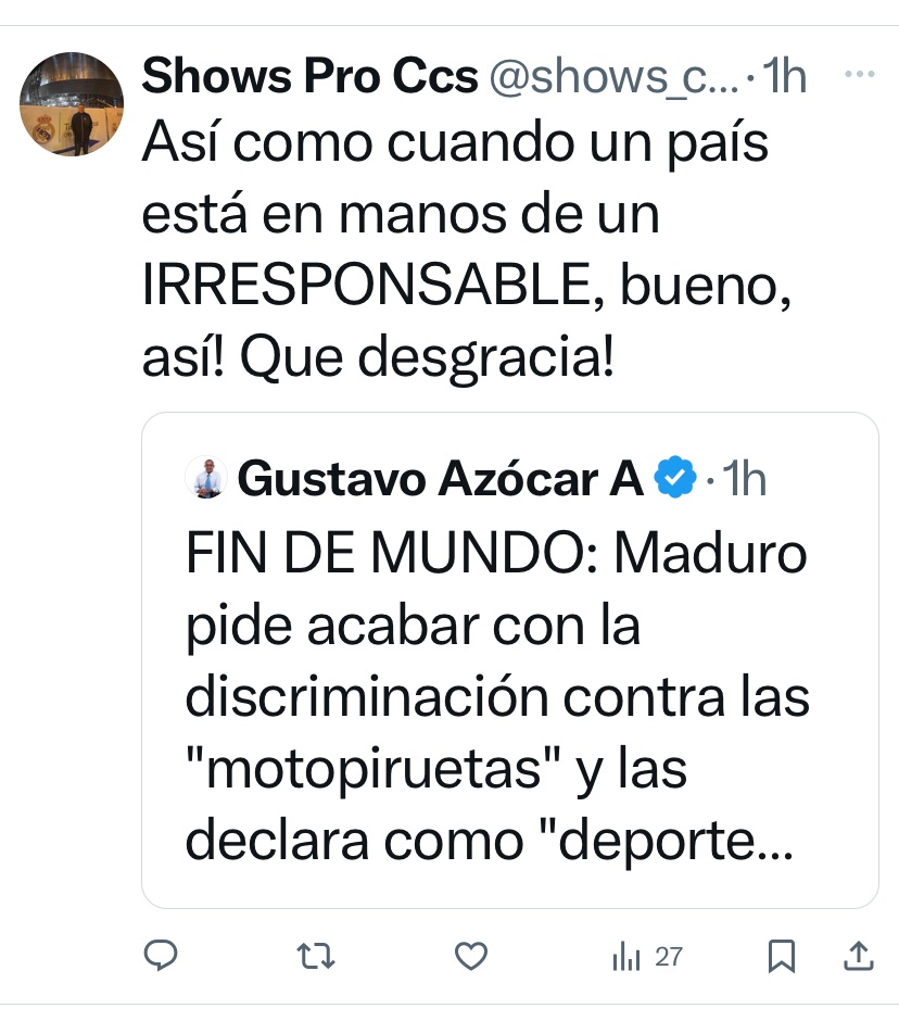 freeUR_vzla's tweet photo. Que le habrá pasado a esta empresa de enchufados que ahora sus mensajes cambiaron? Será que saben que vienen cambios y quieren seguir enchufados? #totalshow #eventosglobales o es que @OmarEnriqueVzla les cerró el chorro ? https://t.co/DlFGRfHdST