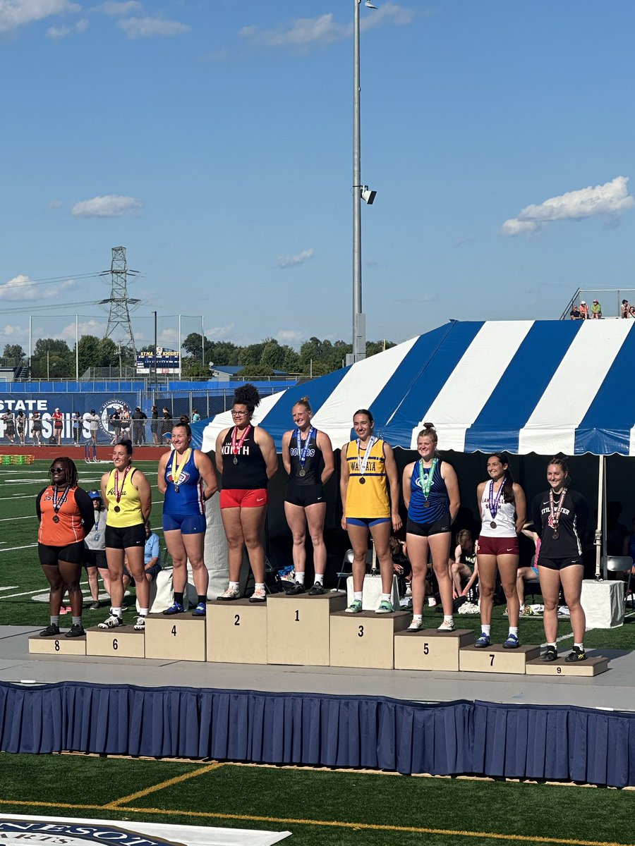 RogersRoyalsTF's tweet photo. Finished the Meet off in style with 🚨2 All-State Performances🚨 Elizabeth on the State Podium and your 2024 Shop Put Champion is Anya with an absolute 💣 https://t.co/FC6h8B6Mn7