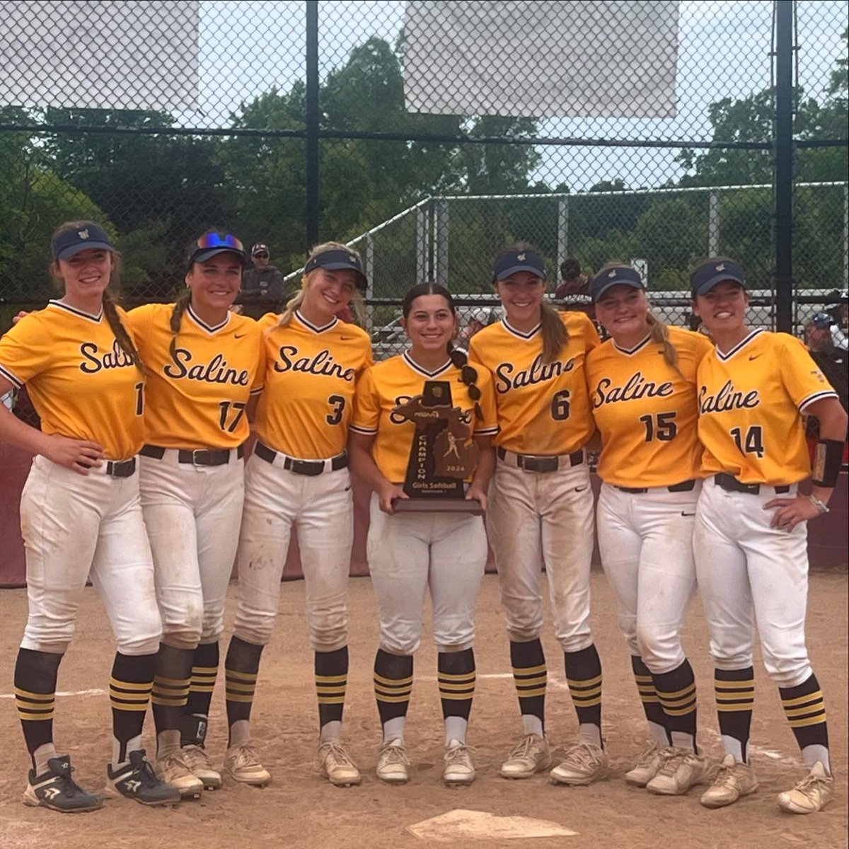 saline_softball's tweet photo. Thank you Seniors 💙🐝🥎 https://t.co/3SLBNrG330