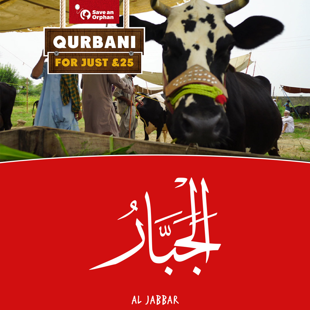 thenamesofallah's tweet photo. #99NamesOfAllah 09: #AlJabbar - Donate your Qurbani now with #SaveAnOrphan https://t.co/a8PcNT2kgS https://t.co/EyrQWmGkEq