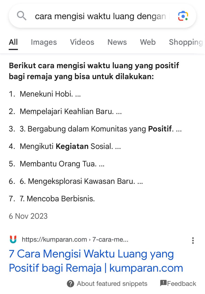 algatravin's tweet photo. Judul artikel: Cara mengisi waktu luang yang positif bagi remaja.
Link artikel: https://t.co/jbnCR2cDds https://t.co/dzDDfB9vcl