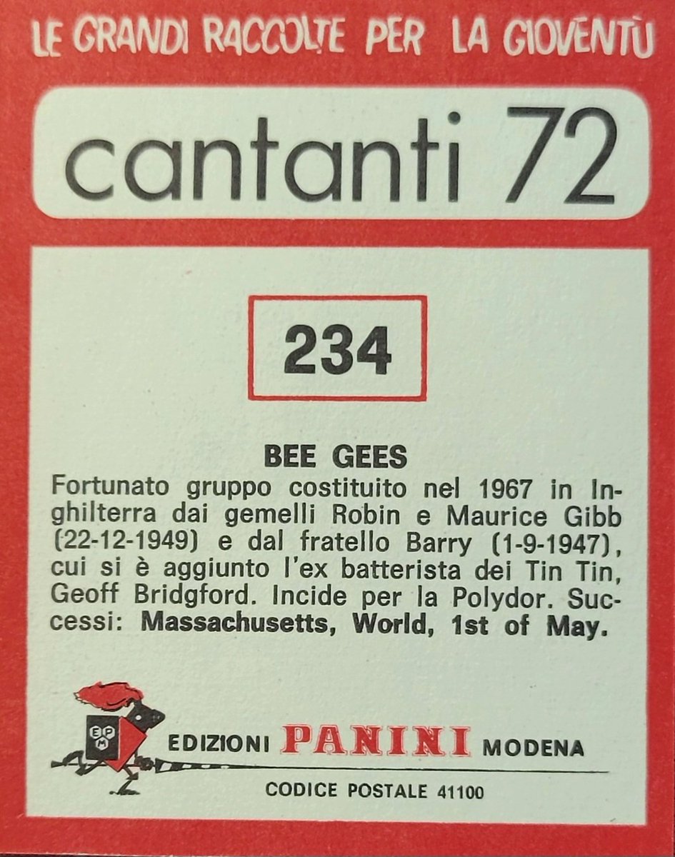 bgscucumbercas1's tweet photo. Something fun from my personal collection Pt. 2 💖
#BeeGees #Cantanti #Cantanti72 #Cantanti234 #CardCollector #CollectableCard @BeeGees @GibbBarry https://t.co/NbVpAI9CkL