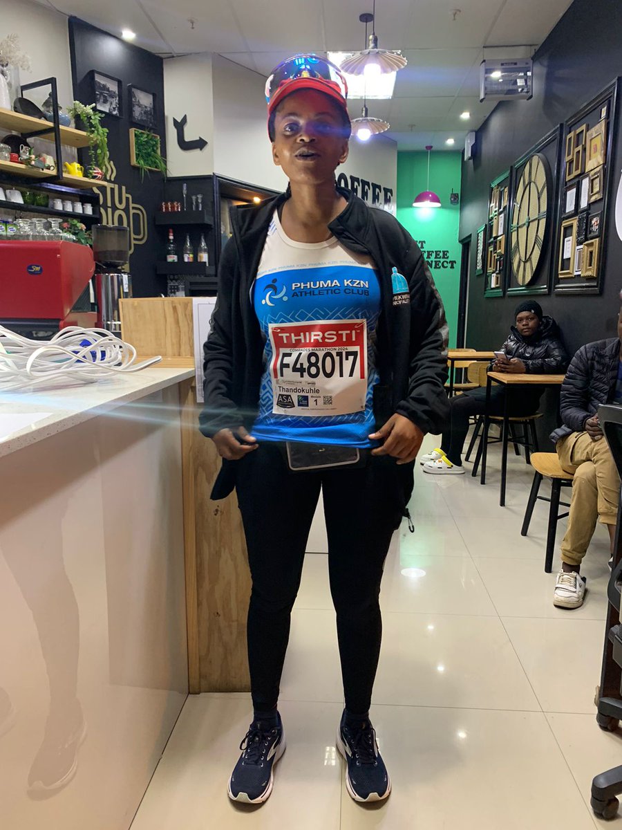 uNoxoloM's tweet photo. We were up early this morning to be at the starting line and in support of our friend Thandokuhle for #Comrades2024 https://t.co/GQ2zoypwCM