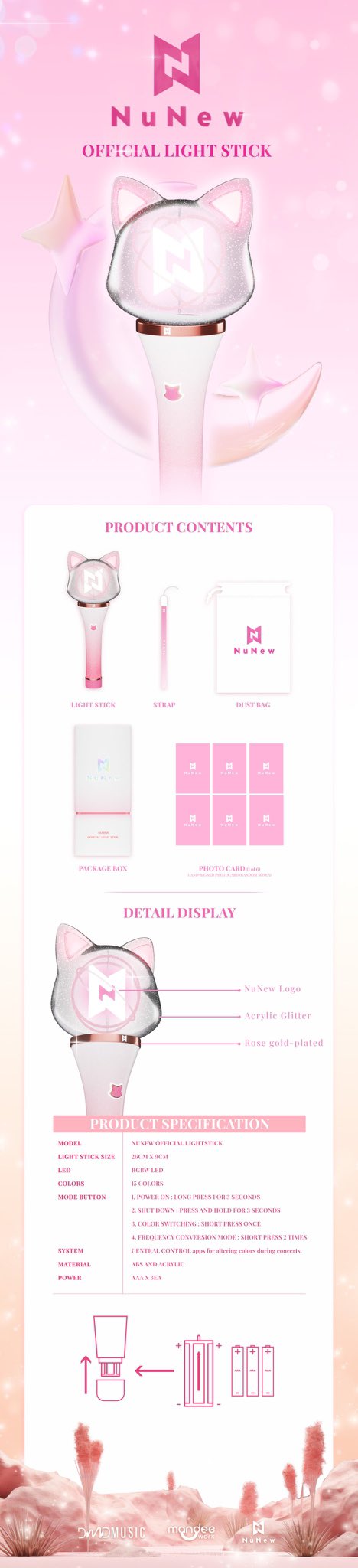 NUNEW OFFICIAL LIGHT STICK Model 1 NUNEW OFFICIAL LIGHT STICK
