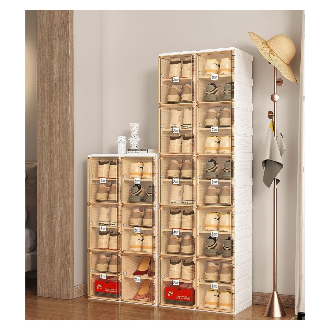 MadameLink's tweet image. Transform your closet with the Shoe Organizer Storage Box! This portable folding shoe rack features a magnetic clear door, perfect for showcasing your sneakers.👟🧡

Tap link in my bio to Shop!🌸

#ShoeOrganizer #ClosetStorage #SneakerStorage #PortableShoeRack #ClearDoor