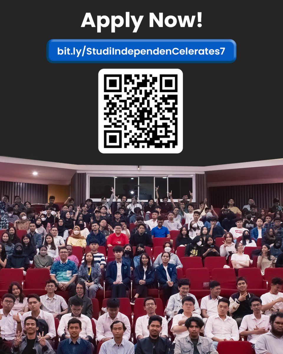 Panggilan kepada semua mahasiswa di Indonesia, Celerates ada di program Studi Independen Batch 7! Silahkan di cek kelas-kelas yang kalian cocok di bawah ini. Untuk kalian para mahasiswa yang tertarik, langsung aja daftar! link Pendaftran Kampus merdeka:
bit.ly/StudiIndepende…