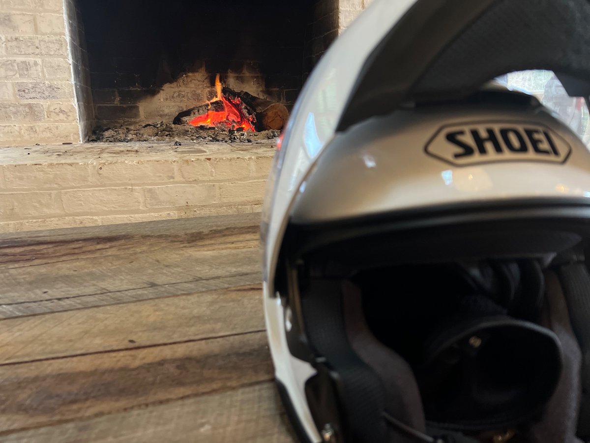 It’s cold and wet but the coffee and the fire make it worthwhile.