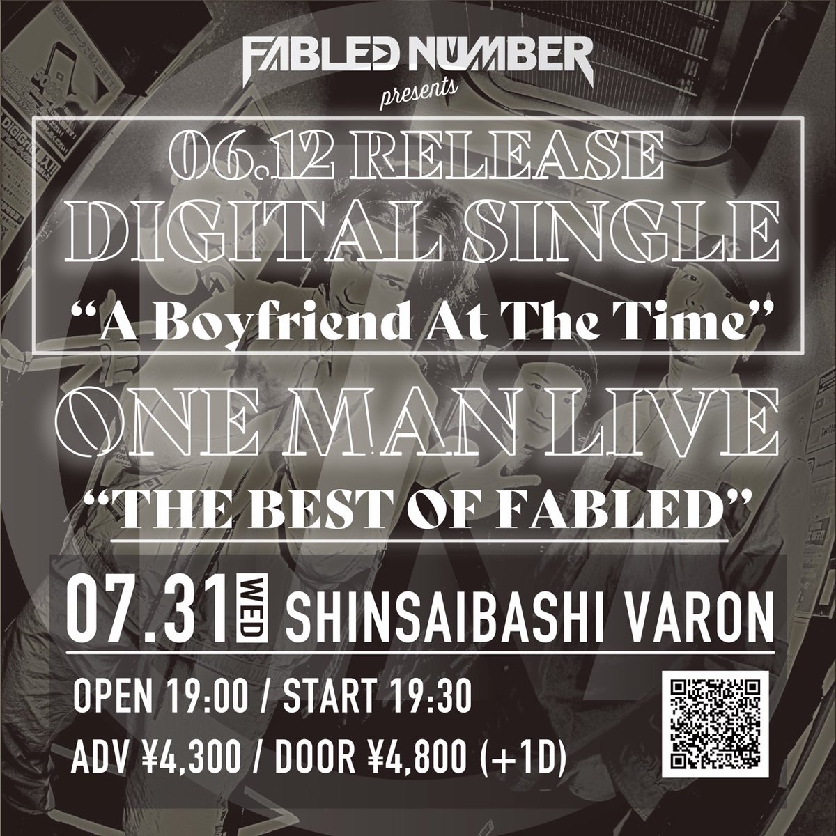 FABLED_NUMBER's tweet photo. 🔥遂に今週リリース！

6/12(wed) DESITAL SINGLE
"A Boyfriend At The Time"

7/31(wed)には心斎橋VARONにて
FABLED NUMBERリリイベワンマンも！
⬇️チケット発売中！
https://t.co/S1tXTlnyTp https://t.co/kNgDF73FAc