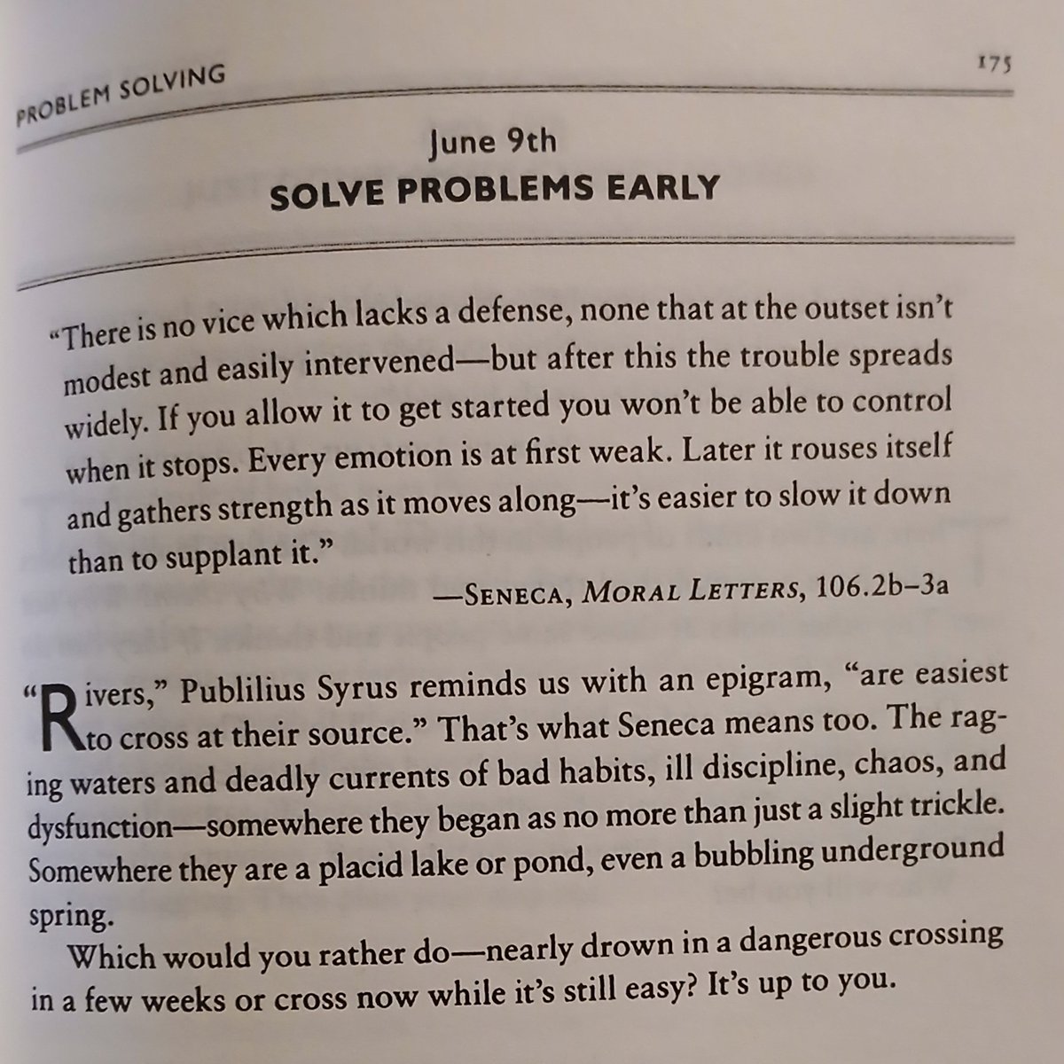 Solve problems the minute you notice them. Don't let it escalate. Fix it now and move on.