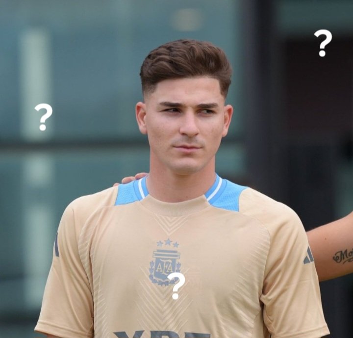 es gracioso como Julián siempre en las fotos tiene como cara de sospecha y siempre se presta para hacer estos memes: