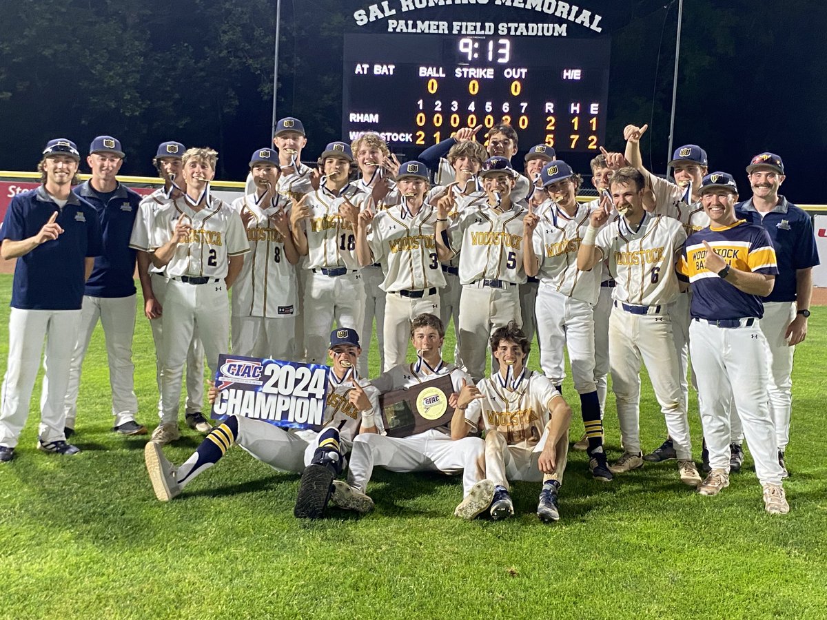 WAAthletics's tweet photo. Woodstock Academy Class L Baseball State Champions! https://t.co/XDEGIYRMfk