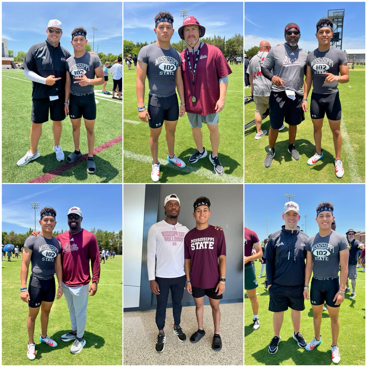 calebcruz2027's tweet image. Blessed to play this game and have these opportunities 🙏🏽

I had a great @HailStateFB camp today and I appreciate all the coaches, the teachings and their discussions with me. 

My time is coming 💯 #CruzControl 

@Coach_Leb @CoachCBell26 @CoachCliffOdom @coachcstamps