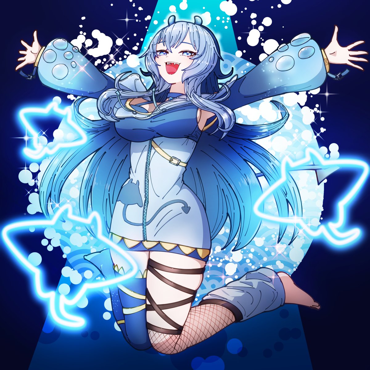 nerukomitI's tweet image. Rei Bubbles 💙🌊 #reibubblesart