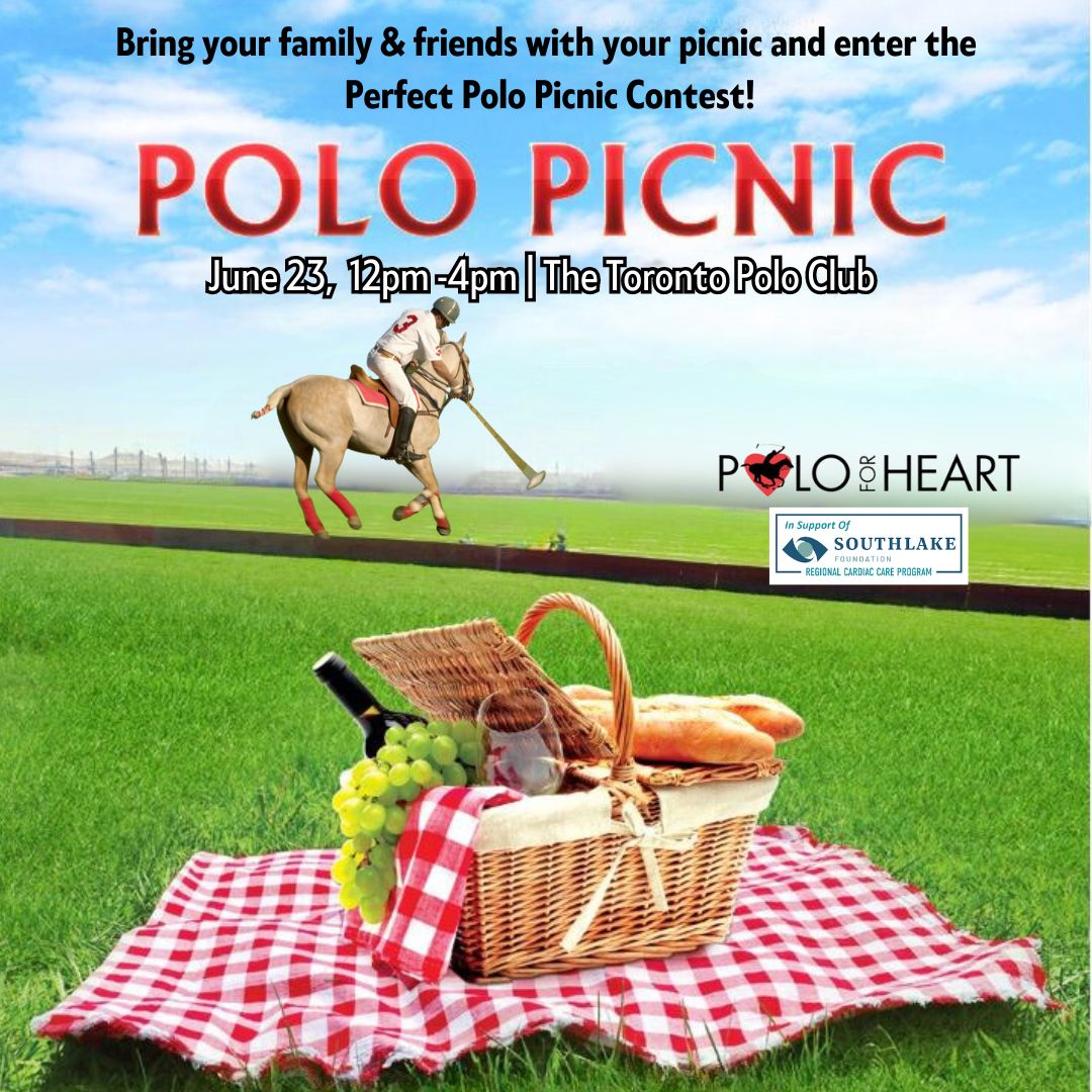The Perfect Polo Picnic CONTEST is back by popular demand!   Pack your baskets, gather your family and friends and join us for a day filled with action-packed polo and fun!
📷 SUNDAY, JUNE 23, 2024 - THE POLO PICNIC
📷 Tickets available now at poloforheart.org/get-tickets
