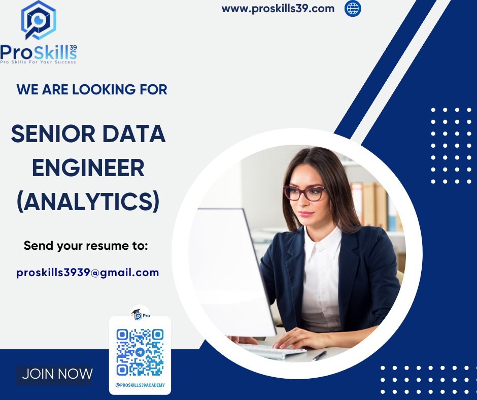 😍[Hybrid District 3 - HCM] SENIOR DATA ENGINEER (Analytics) - UP TO 80M GROSS  
👉Click here for more details: proskills39academy.com/2024/06/09/hyb…