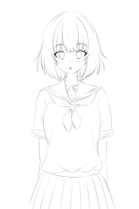 既に色々な方が試していますが、anytestV3 Control Netを使ったラフ→線画変換のテスト
以前試したAI-Assistant(別のCN使用)と比べても、より手描きした線画に近い感じになっていて良いですね。
1:ラフ(手描き)
2:線画(anytestV3)
3:線画(anytestV3、拡大)
4:線画(AI-Assistant、拡大) 