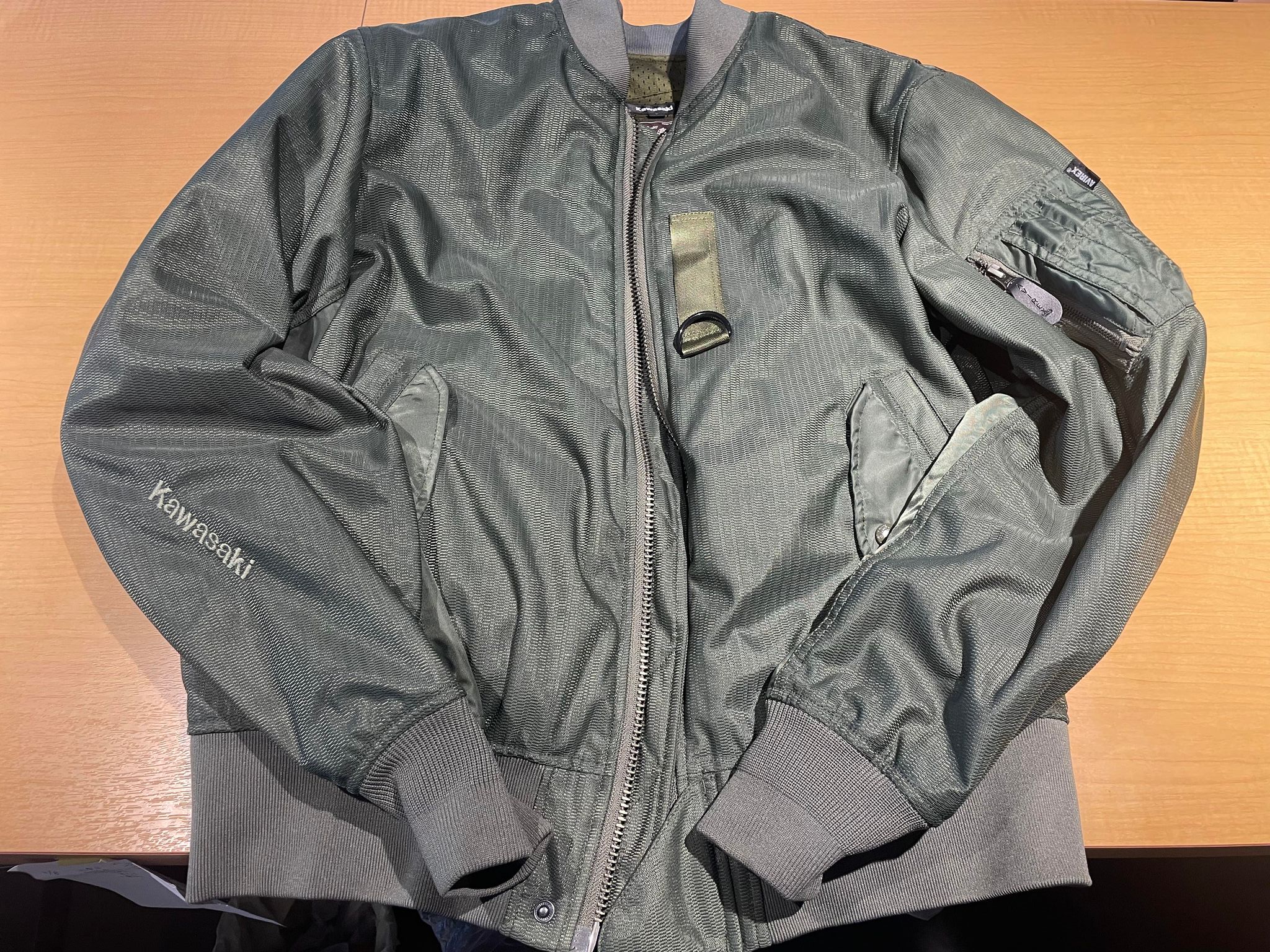 MA-1 ライディングメッシュジャケット Kawasaki AVIREX コラボ