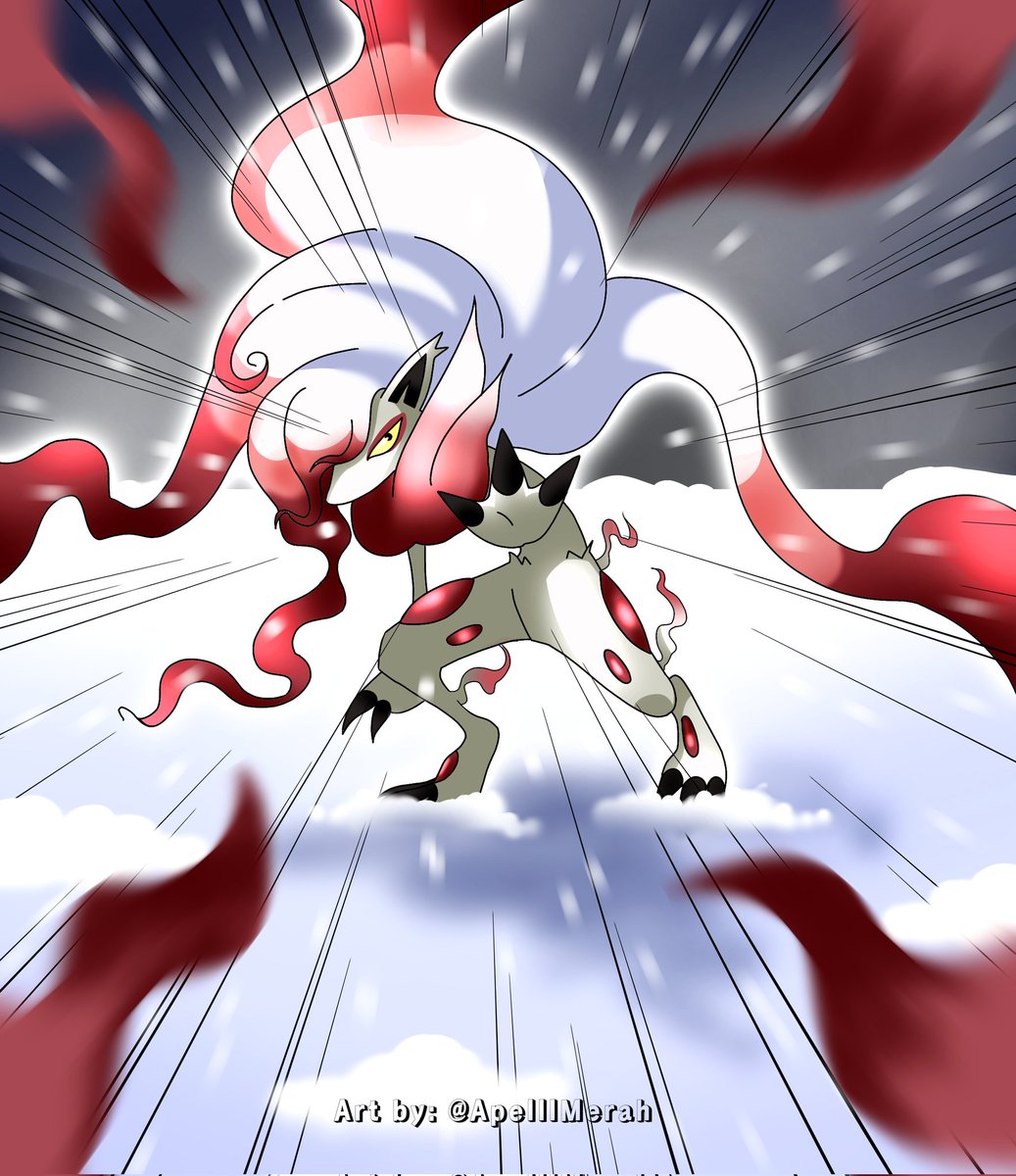 ApelllMerah's tweet photo. #PokemonArt part 66, Hisuian Zoroark 🐺

#Pokemon #PokemonGo #PokemonTCG #Art #ibispaintx #Zoroark #PokemonFanart #ポケモン #PokemonScarletandViolet #Pokemonlegendsarceus #FURRY https://t.co/hi7uXCqbIl