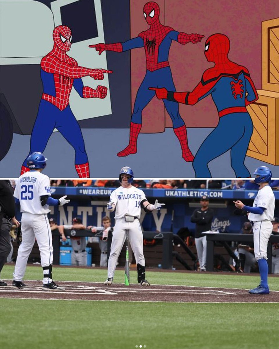 NCAABaseball's tweet photo. Spot the difference 🔎

#RoadToOmaha x 📸 @UKBaseball https://t.co/nZBpKepsRJ