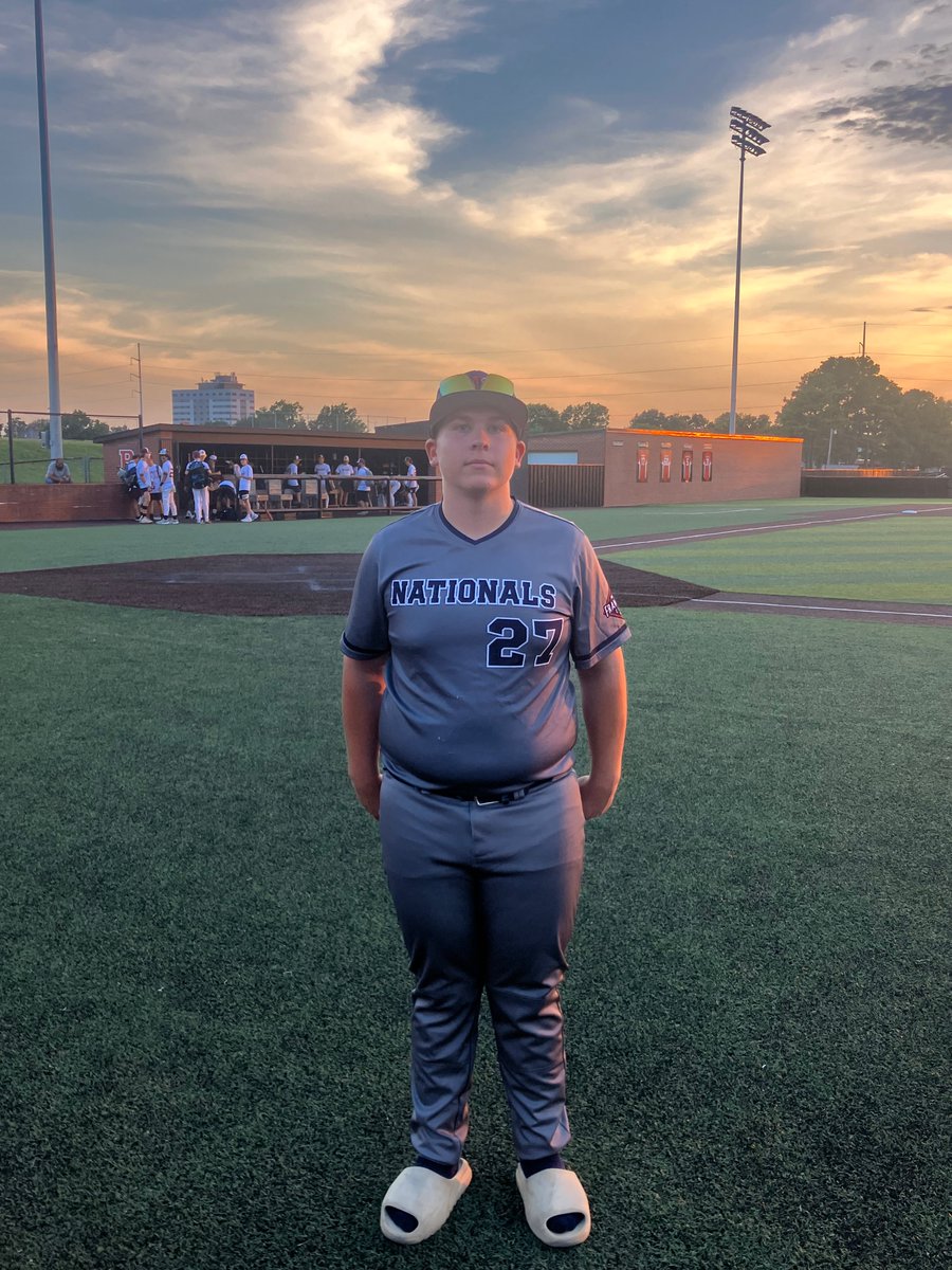 FiveToolOK's tweet photo. F: @natssouthplains 2027 11, Walkoff Baseball 15U 6
PoG: Kolbe Mallory 1-4, HR 5 RBI | 6 IP, 6K, 4H, 3 ER https://t.co/DKV9fRm58O