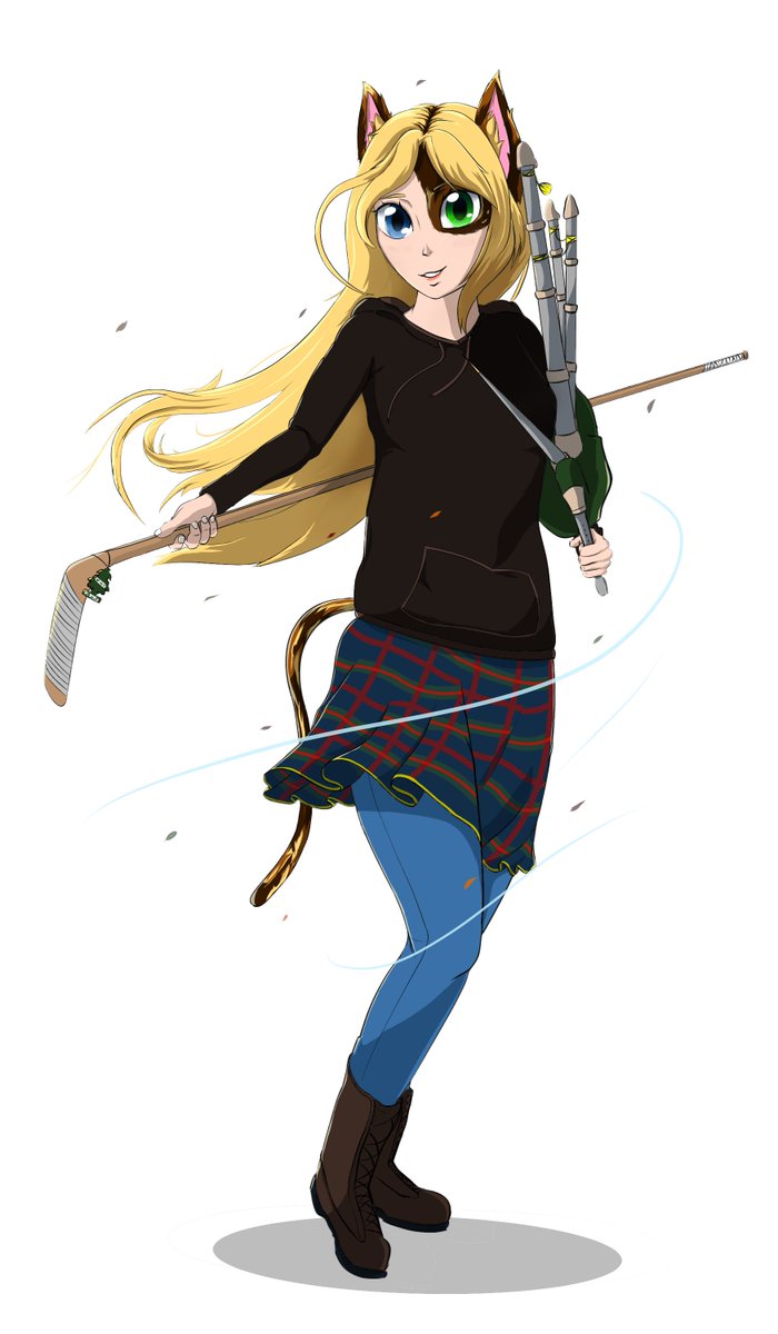 TheCustodlan's tweet photo. New bard character for a DnD 5e game set in the Delvers's Guide to Beast World. Dont ask why shes a catgirl... Its a secret (Alt 'hidden' and magical disguised version in reply.

Shoutout to @TheDelversGuide for a fun world they've created. https://t.co/h7Ht1QcAh3