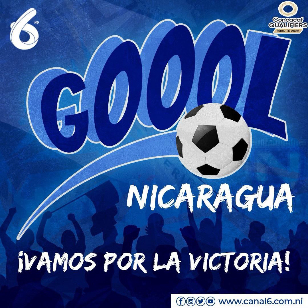 Canal6Nicaragua's tweet image. GOOOOOOOL DE NICARAGUA 🥳🥳

Doblete de Bancy 🤩🤩

🇳🇮 3 🆚 0 🇧🇿
⚽️ Bancy Hernández 
⏱️ 65’ - 2T

#SoyPuroPinolero #AzulBlancoAzul #Nicaragua