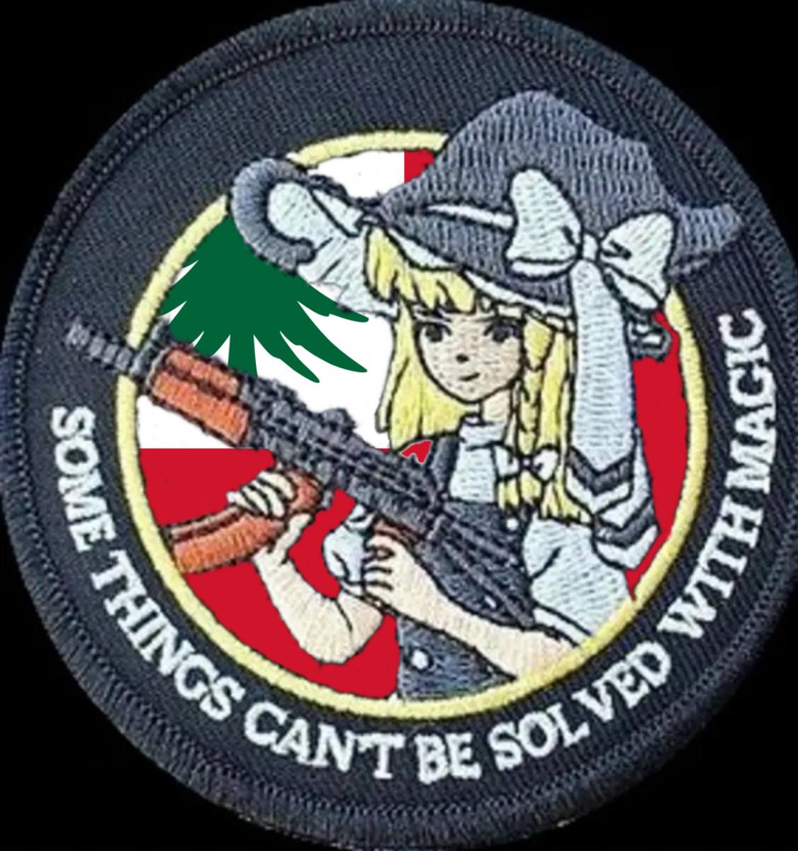 CyberChesterton's tweet photo. "Some things can't be solved with magic" #FreeNewEngland
Original patch design by @ Ahoworks https://t.co/T1UzVocLPP